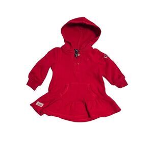 Ralph Lauren Baby Girl Fleece Sweater Dress Size 12 months